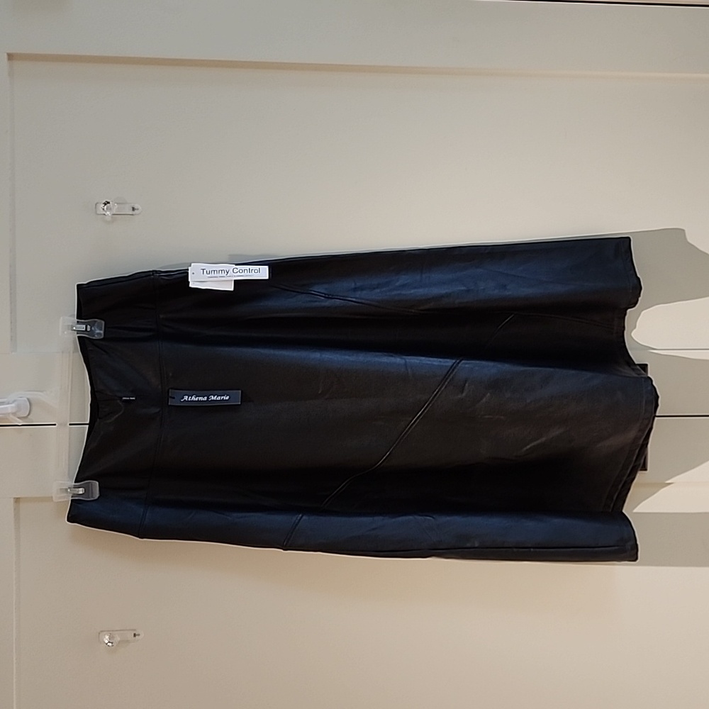 Faux leather longskirt